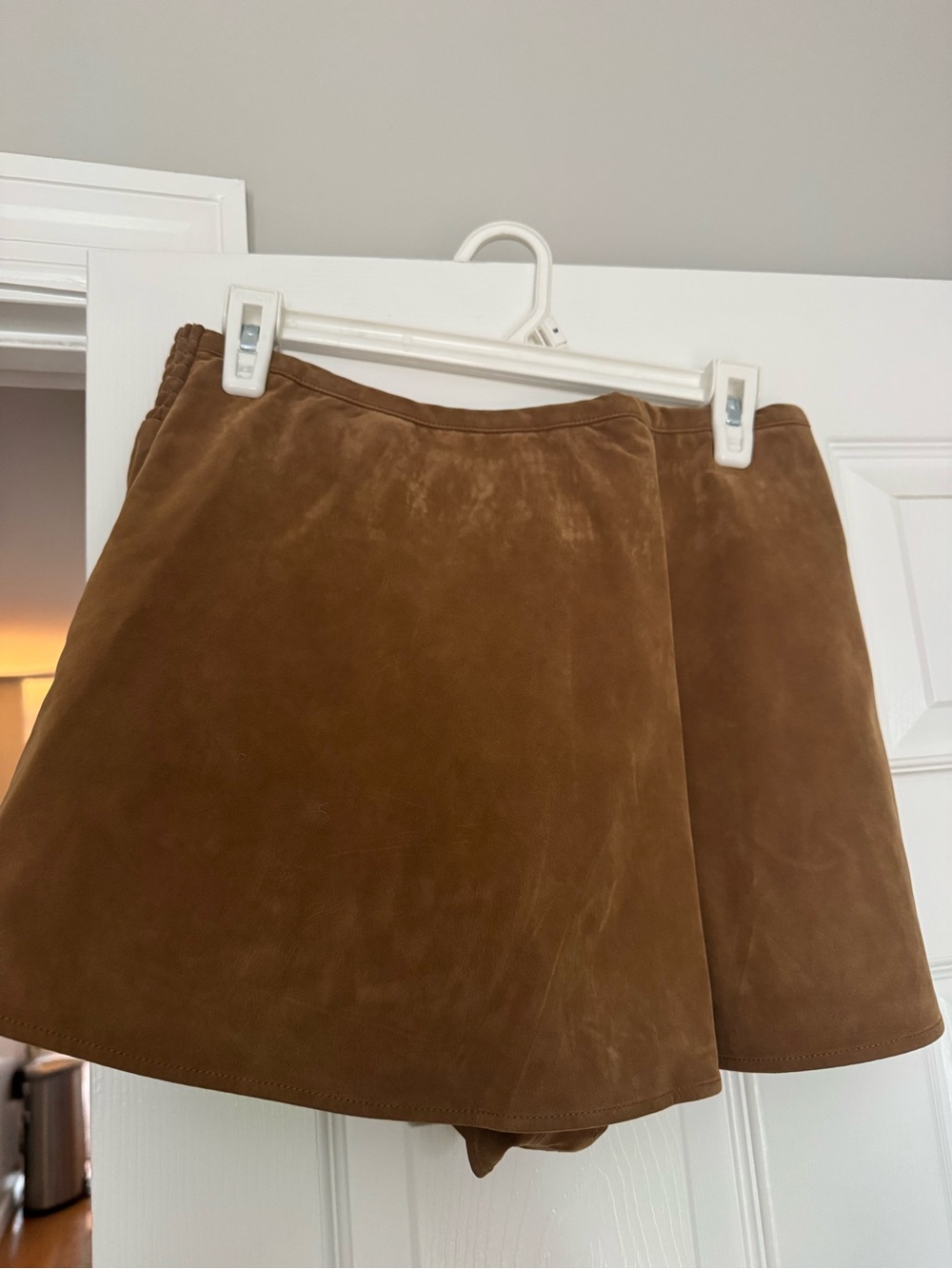 Free People Brown Suede Skort